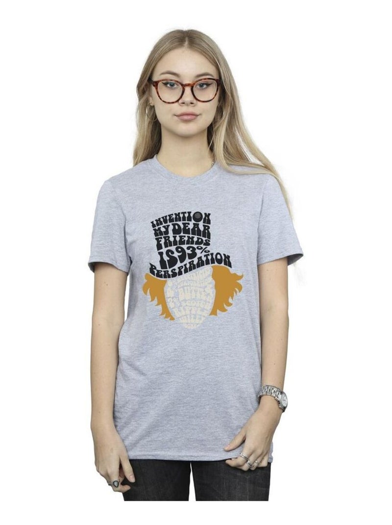 Willy Wonka & The Chocolate Factory - T-shirt Gris chiné - Kiabi