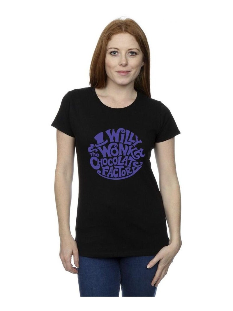 Willy Wonka & The Chocolate Factory - T-shirt Noir - Kiabi
