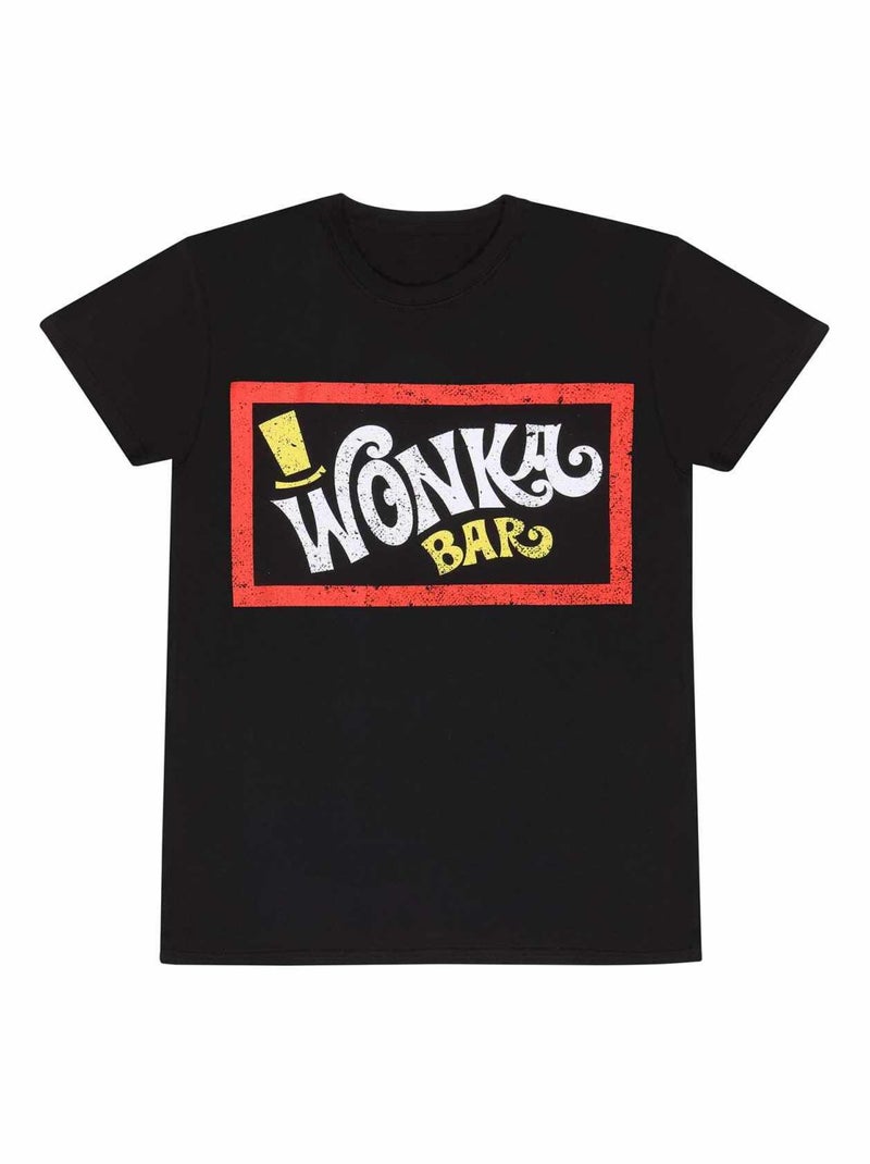 Willy Wonka & The Chocolate Factory - T-shirt WONKA BAR Noir - Kiabi