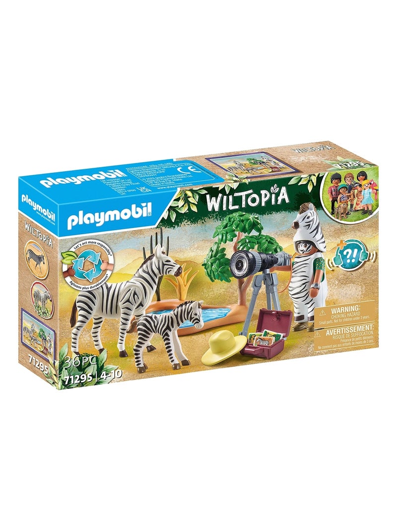 Wiltopia Photographe avec déguisement et zèbres N/A - Kiabi
