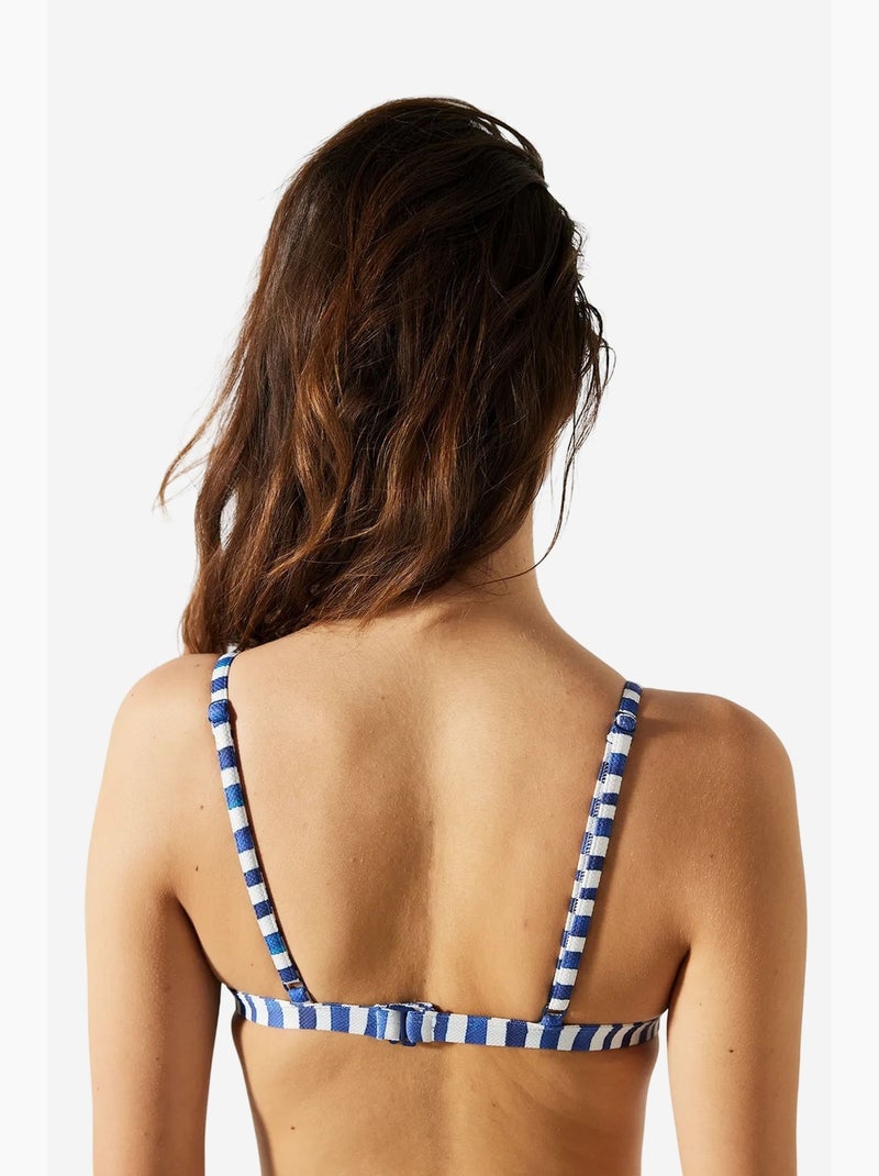 Wind haut de bikini triangle rayé penti Multicolore - Kiabi