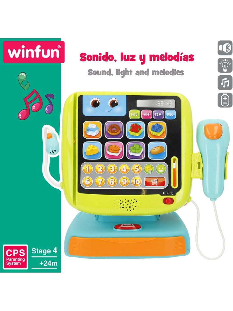 Winfun caisse enregistreuse 4 langues avec lumière et son N/A - Kiabi