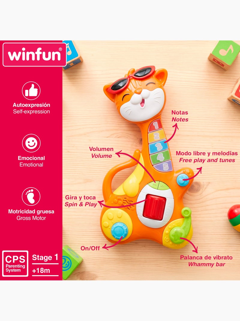 Winfun chaton guitare pour enfants +18 mois N/A - Kiabi