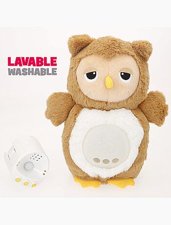 Winfun hibou en peluche avec lumières et sons apaisants
