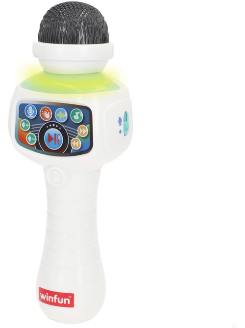 Winfun microphone karaoké sans fil avec lumière, mélodies et effets - Kiabi