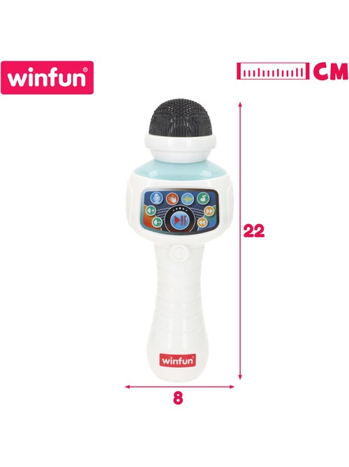 Winfun microphone karaoké sans fil avec lumière, mélodies et effets - Kiabi