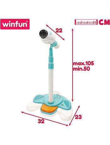 Winfun microphone sans fil pour enfants avec support réglable