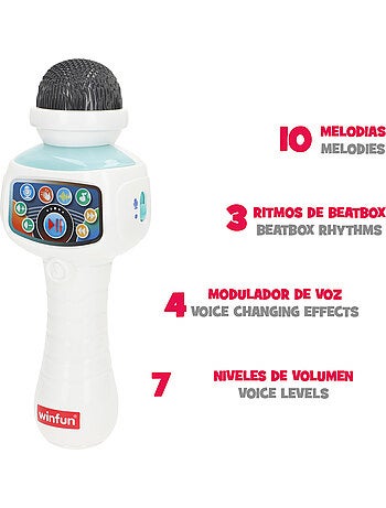 Winfun microphone sans fil pour enfants avec support réglable