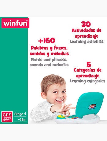Winfun ordinateur portable bilingue pour enfants
