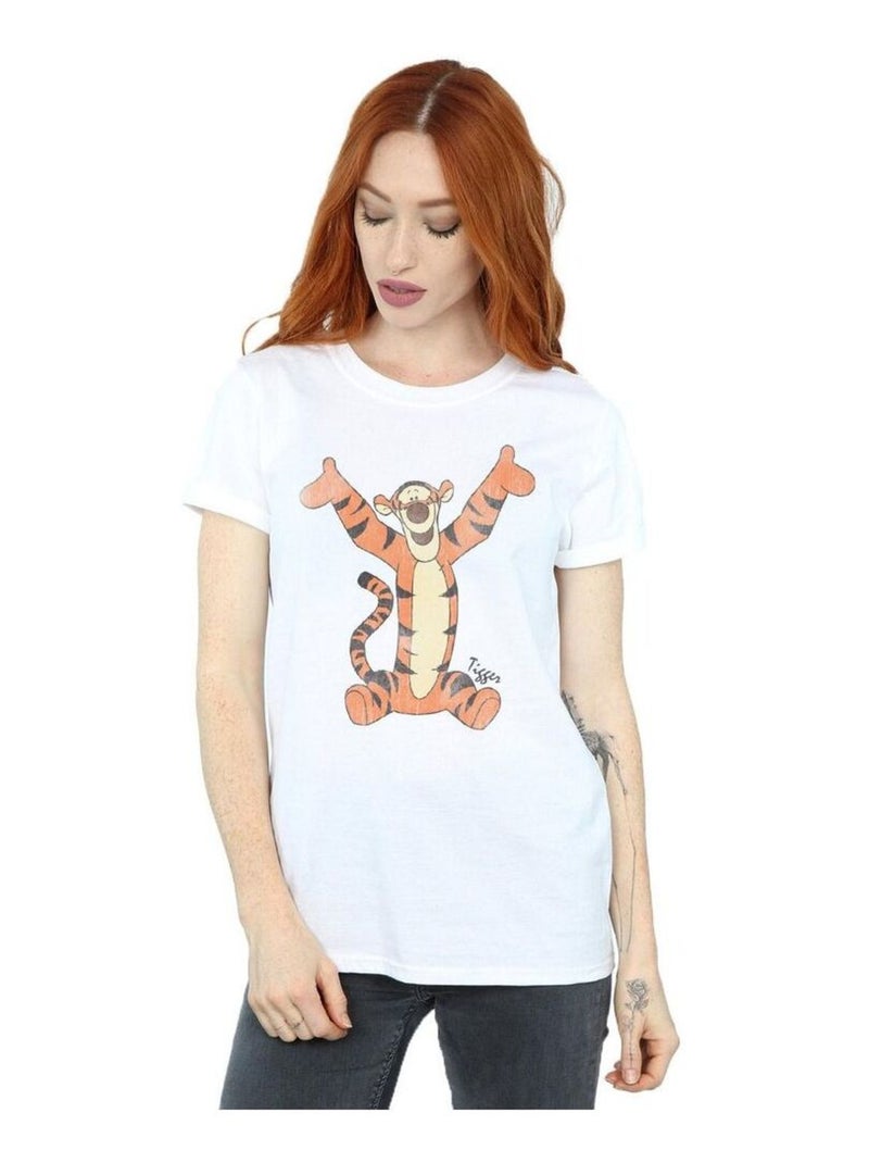 Winnie l'ourson - T-shirt motif Tigrou (Tigrou) Blanc - Kiabi