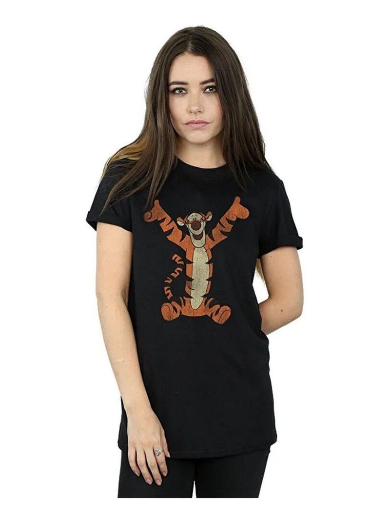 Winnie l'ourson - T-shirt motif Tigrou (Tigrou) Noir - Kiabi