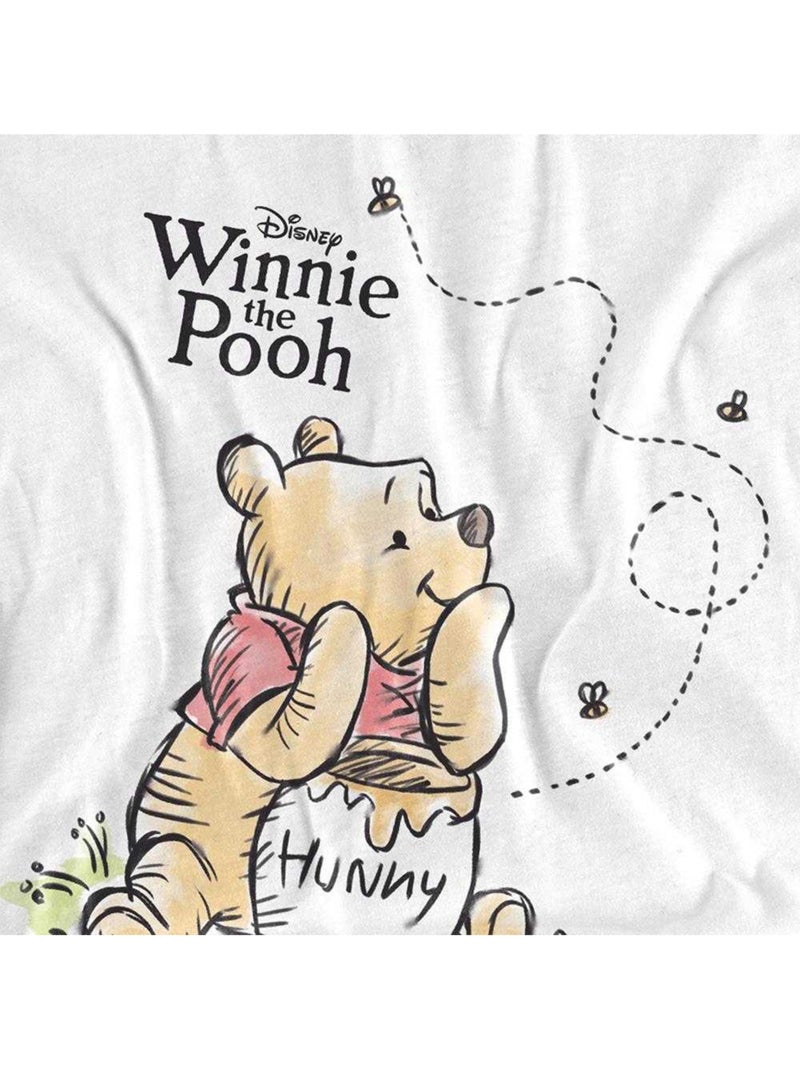 Winnie l'ourson - T-shirt motif/style poster HUNNY (Winnie l´ourson) Blanc - Kiabi