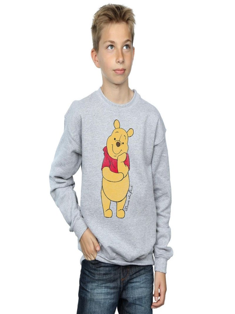 Winnie the Pooh - Sweat CLASSIC Gris chiné - Kiabi