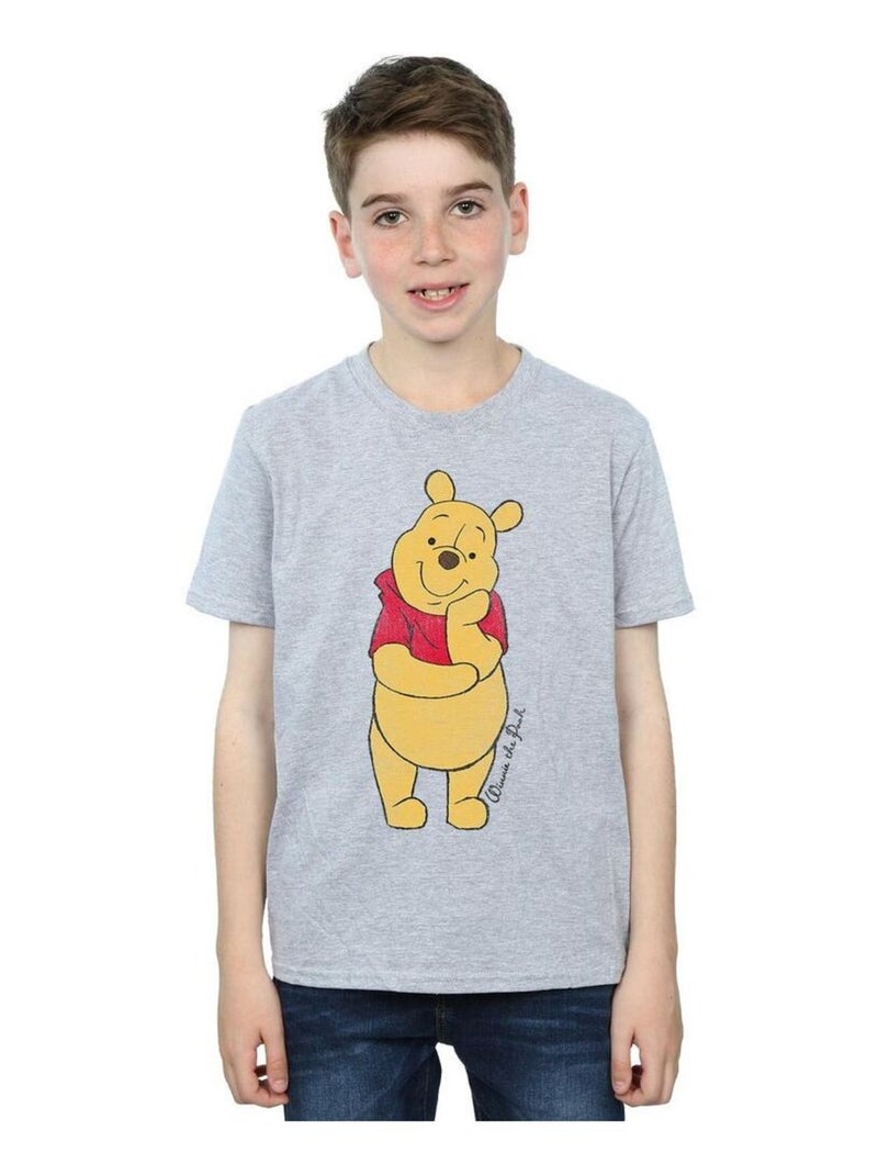 Winnie the Pooh - T-shirt CLASSIC Gris chiné - Kiabi