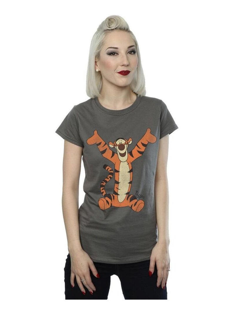 Winnie the Pooh - T-shirt CLASSIC Gris Noir - Kiabi