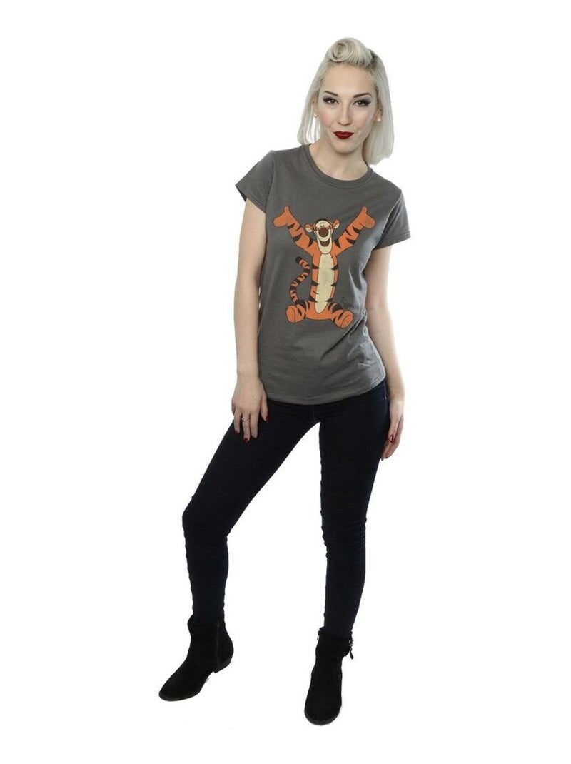 Winnie the Pooh - T-shirt CLASSIC Gris Noir - Kiabi