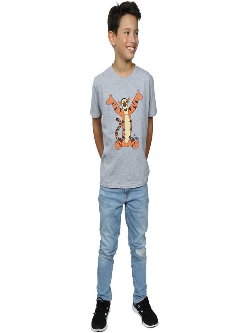 Winnie the Pooh - T-shirt Gris chiné - Kiabi