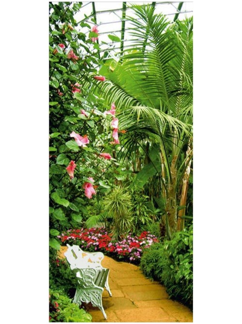 Winter garden, intissé photo mural, 90 x 202 cm, 1 part - Kiabi