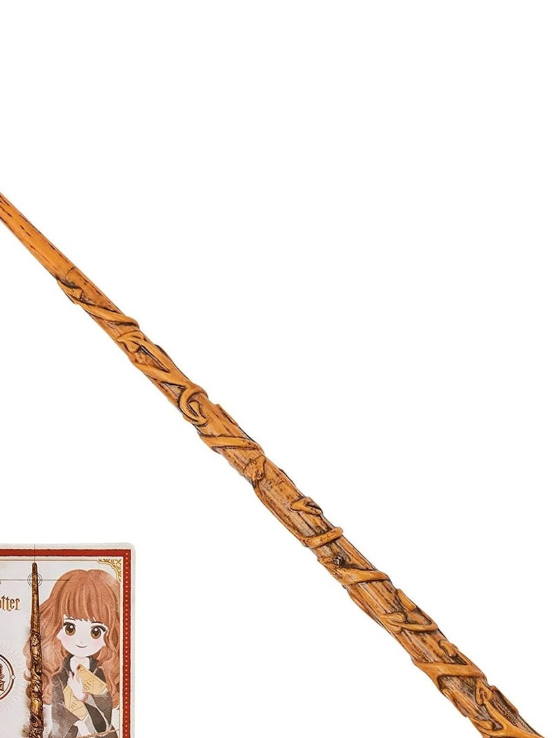 WIZARDING WORLD - Baguette Magique Authentique Hermione Granger 30 cm avec carte de sorts Beige - Kiabi