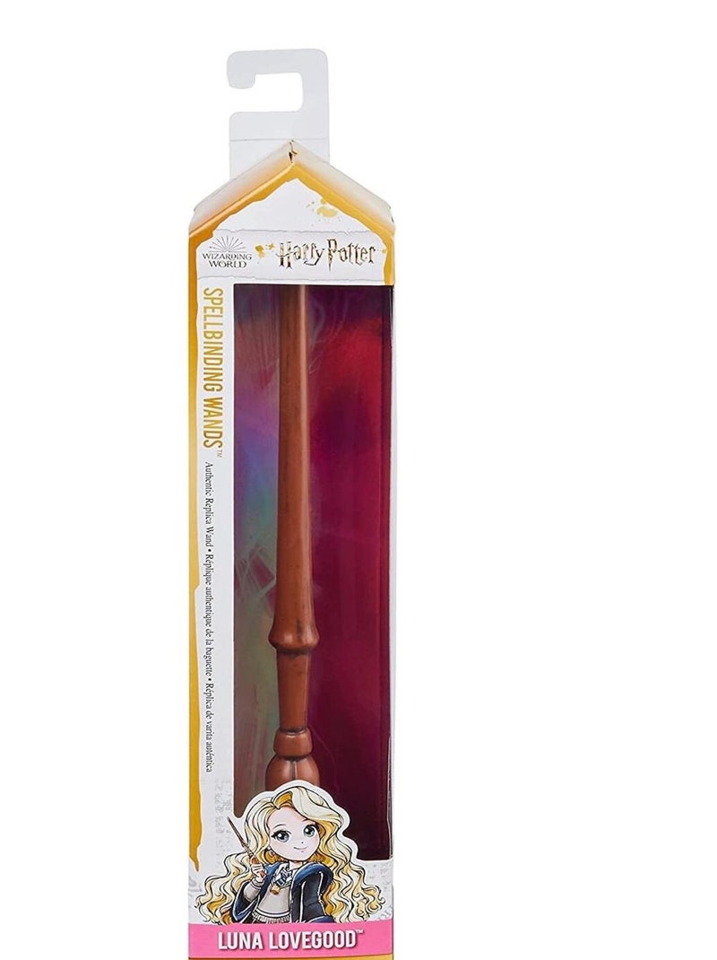 Wizarding World - Baguette Magique Authentique Luna Lovegood 30 cm Avec Carte de Sorts N/A - Kiabi