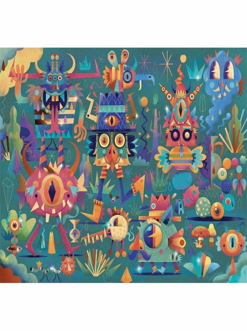 Wizzy Puzzle la fête des monstres 50 pièces Multicolore - Kiabi