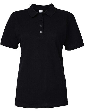 Womens/ladies polo à manches courtes en double piqué - gildan softstyle