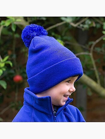 Womens/ladies winter essentials pom pom beanie (bonnet à pompon) - result