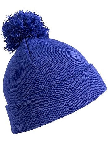 Womens/ladies winter essentials pom pom beanie (bonnet à pompon) - result