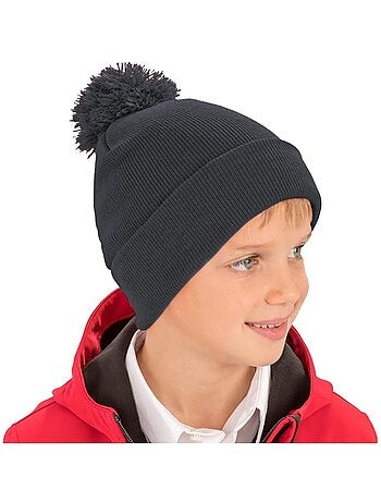Womens/ladies winter essentials pom pom beanie (bonnet à pompon) - result