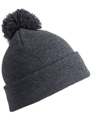 Womens/ladies winter essentials pom pom beanie (bonnet à pompon) - result