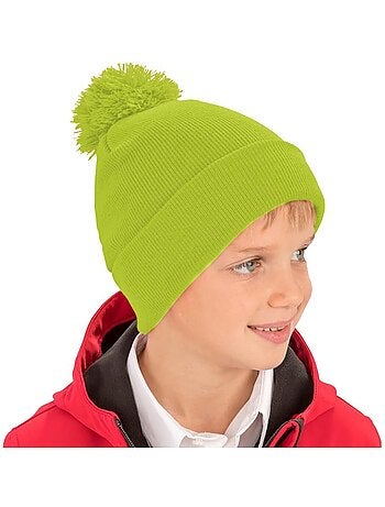 Womens/ladies winter essentials pom pom beanie (bonnet à pompon) - result