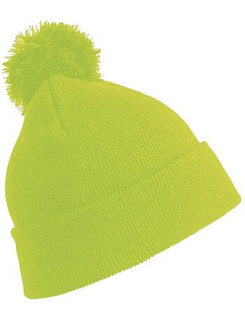 Womens/ladies winter essentials pom pom beanie (bonnet à pompon) - result