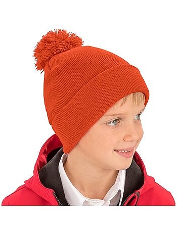 Womens/ladies winter essentials pom pom beanie (bonnet à pompon) - result