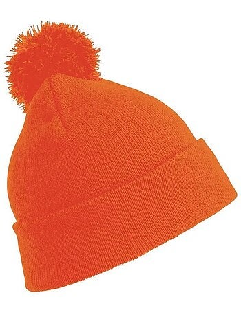 Womens/ladies winter essentials pom pom beanie (bonnet à pompon) - result