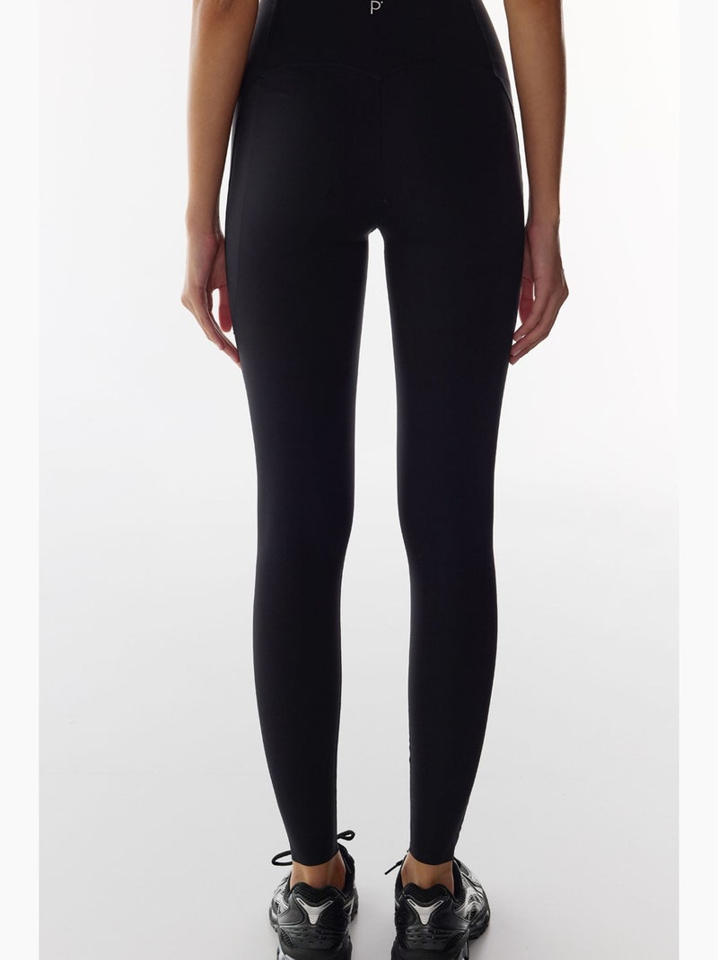 Wonder maintien élevé sculptant taille haute back lock stitched legging long penti Noir - Kiabi
