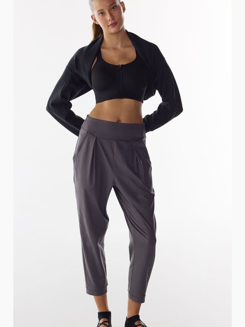 Wonder soutien-gorge de sport à maintien élevé et zip frontal power zip front penti Noir - Kiabi