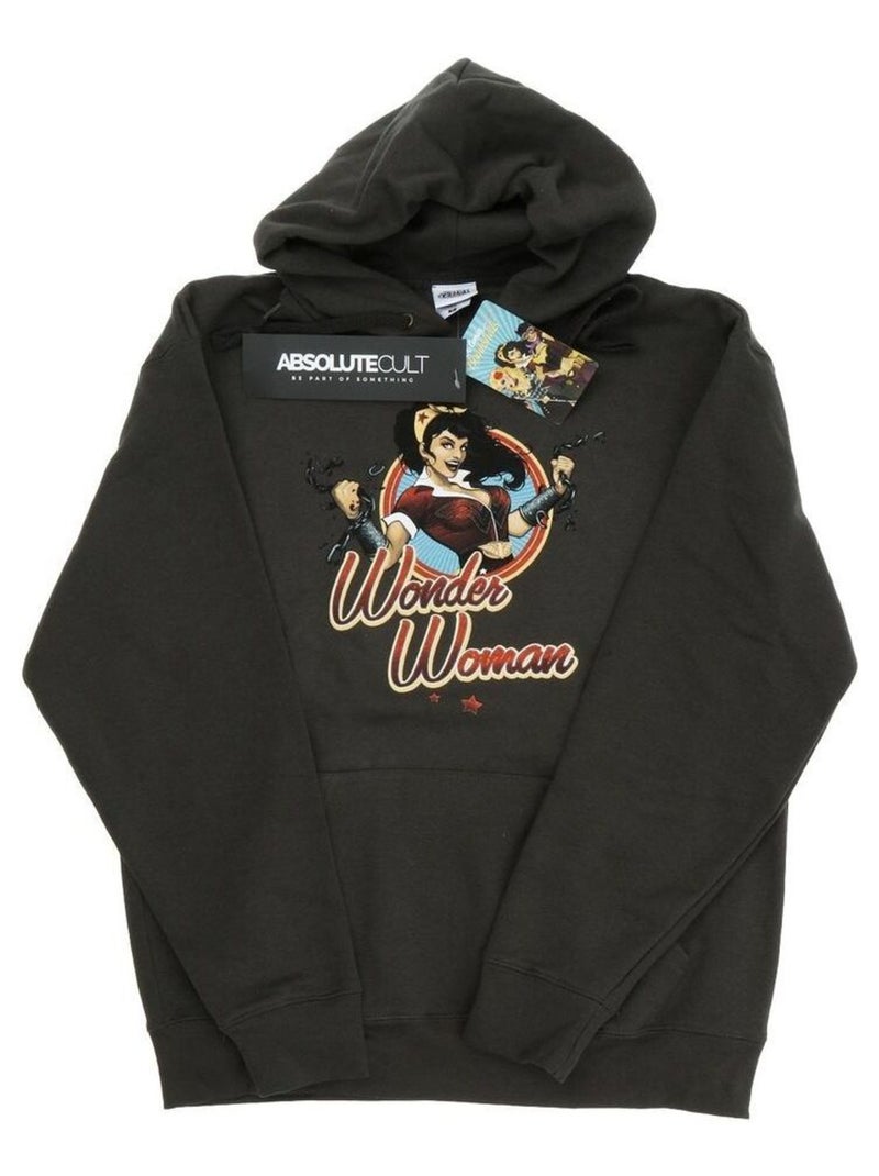 Wonder Woman - Sweat à capuche (Wonder Woman) Gris Noir - Kiabi
