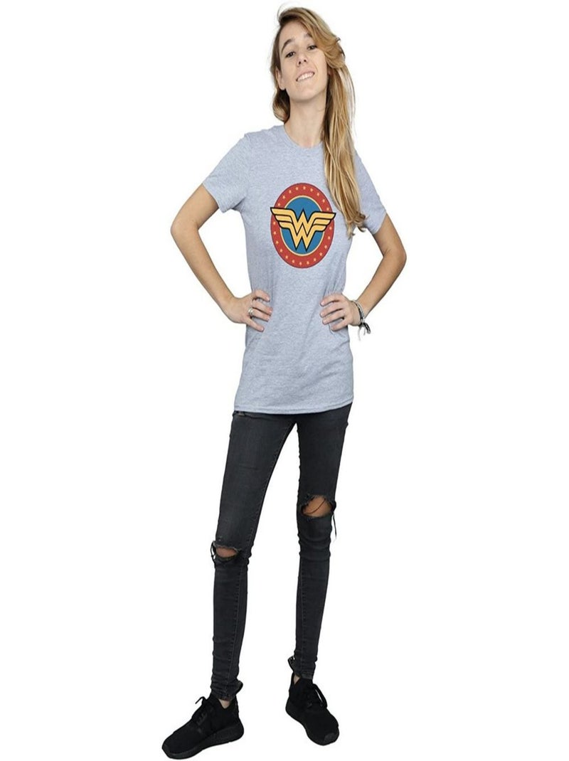 Wonder Woman - T-shirt Gris chiné - Kiabi