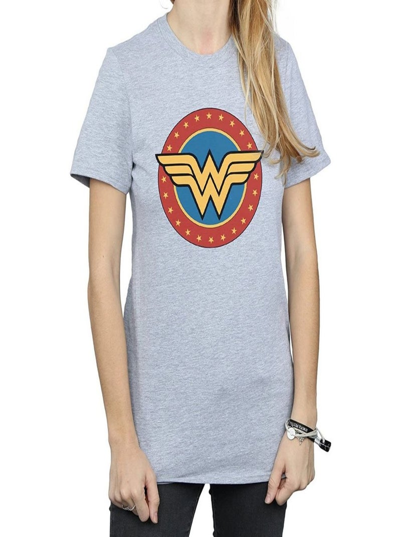Wonder Woman - T-shirt Gris chiné - Kiabi