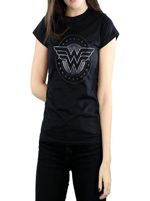 Wonder Woman - T-shirt motif/style Bouclier - Kiabi