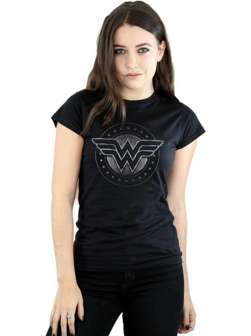 Wonder Woman - T-shirt motif/style Bouclier - Kiabi