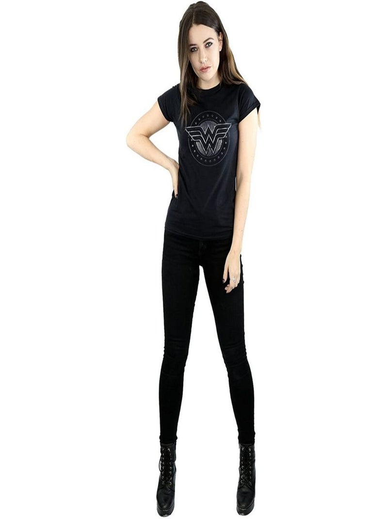 Wonder Woman - T-shirt Noir - Kiabi