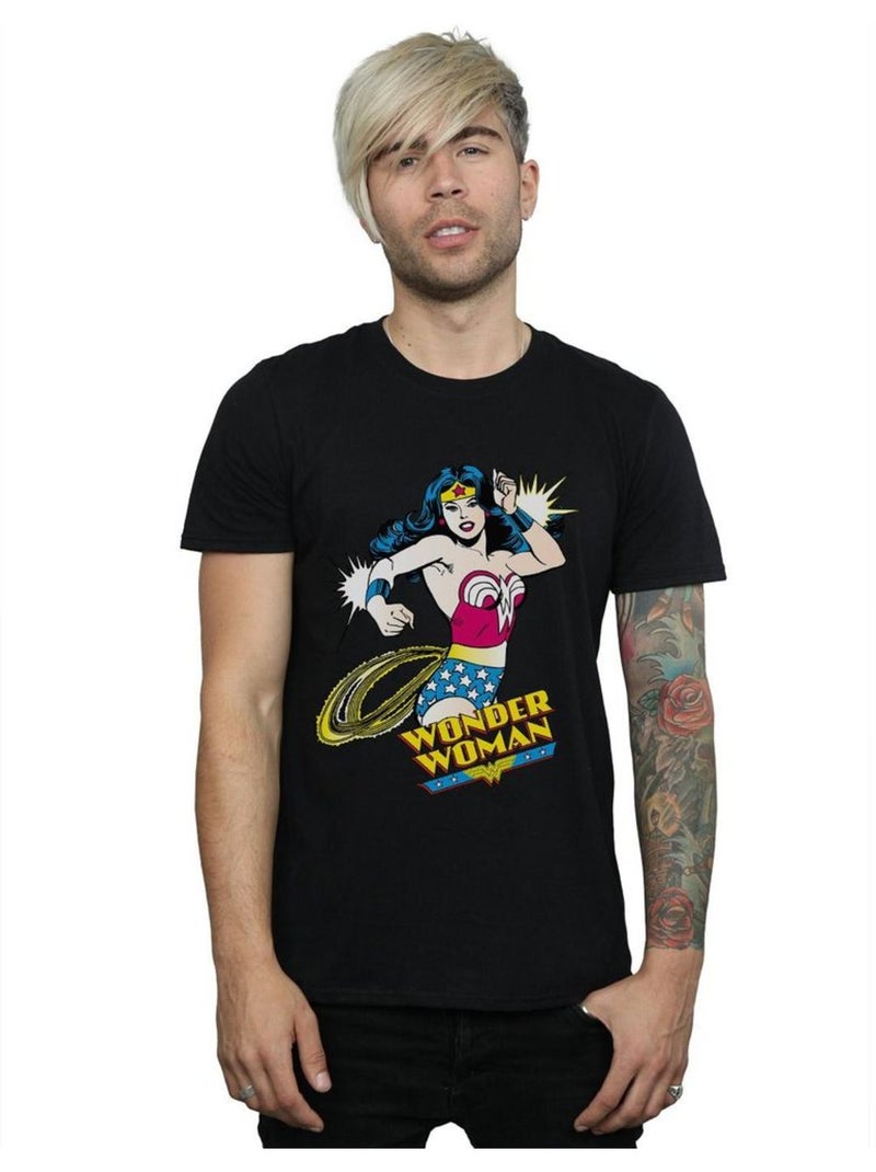 Wonder Woman - T-shirt Noir - Kiabi