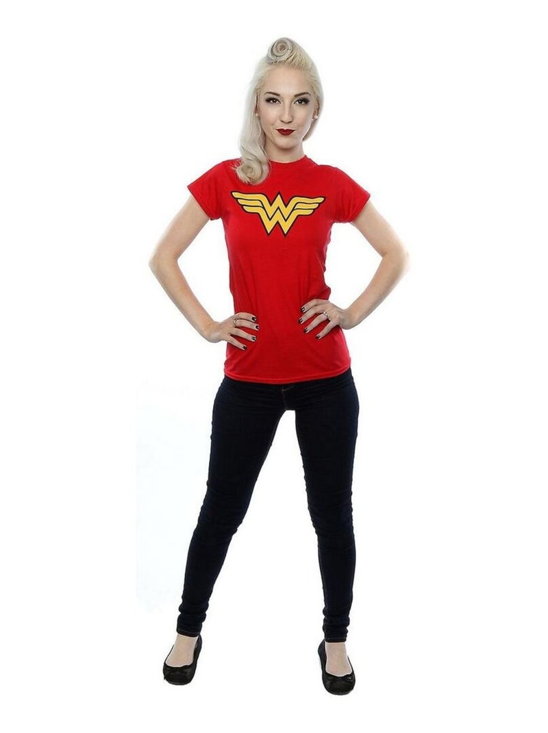 Wonder Woman - T-shirt Rouge - Kiabi