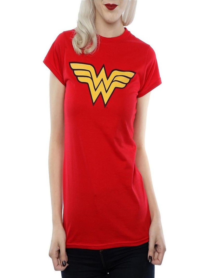 Wonder Woman - T-shirt Rouge - Kiabi