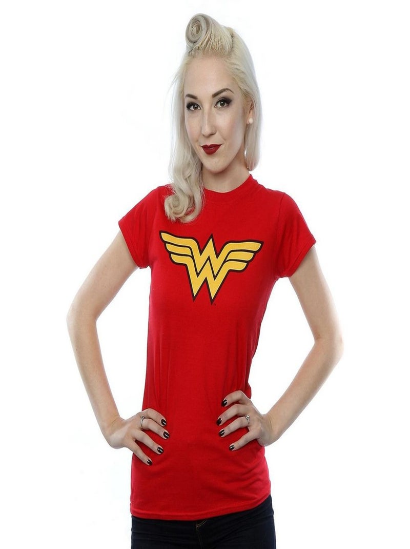 Wonder Woman - T-shirt Rouge - Kiabi