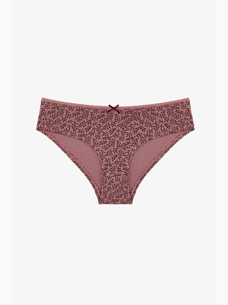 Wood rose culotte hipster fleurie penti Vieux rose - Kiabi