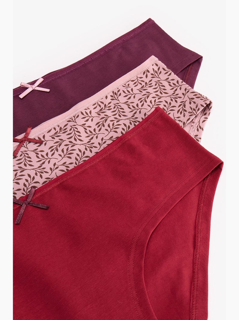 Wood rose culotte hipster fleurie penti Vieux rose - Kiabi