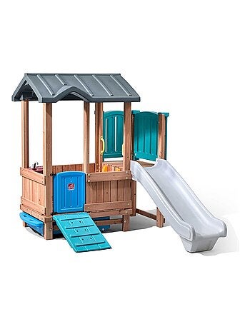 Woodland Adventure Playhouse & Slide Step2
