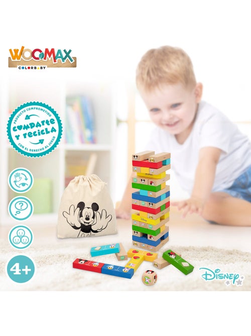 Woomax jeu de blocs à empiler en bois disney - Kiabi Woomax jeu de blocs à empiler en bois disney - Kiabi
